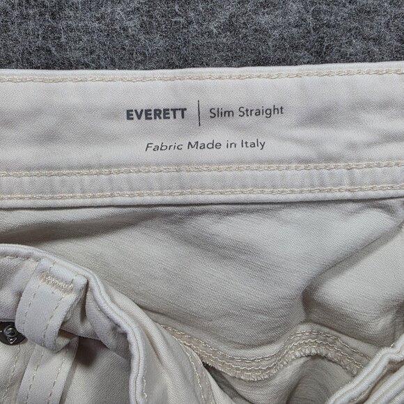 AG Adriano Goldschmied Jeans Mens 40x34 White Everett Slim Straight Stretch - Picture 3 of 10